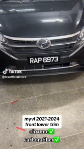 TCS PERODUA MYVI GEN3 FACELIFT 2022-2024 FRONT LOWER TRIM GARNISH CAR ACCESSORIES