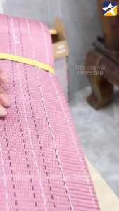 Dây cáp vải cẩu hàng bản dẹp 6 tấn 2 đầu mắt - Đủ kích thước chiều dài hệ số 5:1