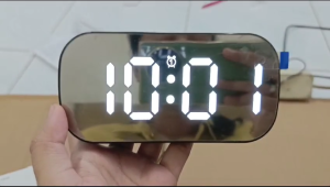 SONIFER Jam Meja Digital Alarm LED Mirror Clock