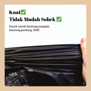 PLASTIC BAG / KANTONG SAMPAH / PLASTIK SAMPAH / PLASTIK HITAM / KANTONG SAMPAH HITAM / KRESEK SAMPAH