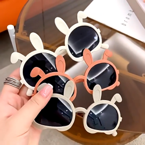 KCA003 Kacamata Hitam Anak Telinga Kelinci Imut Sunglasses kacamata Rabbit Ears Fashion HHG