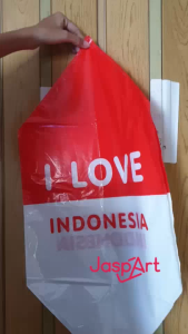 BALON KUBUS SEGIEMPAT FOIL TULISAN DIRGAHAYU RI HIASAN 17 AGUSTUS HUT RI