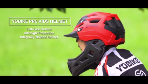 【CLEARANCE】[FREE 6PCS PROTECTION] YOBIKE PRO Kids Full-Face Helmet Set Ultralight Protection Integrally-Molded Helmet Set