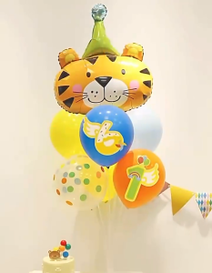 Trụ bóng 7 nhánh 70cm kèm bóng hình trang trí sinh nhật cho bé