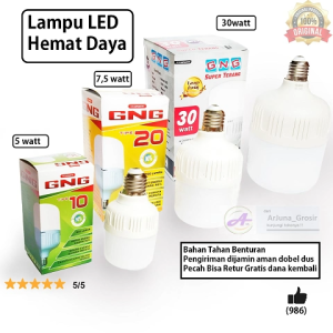 Lampu Bohlam LED Terang Murah 30 Watt 75 Watt 5 Watt Diskon COD
