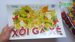 🔥 MIẾNG DÁN XÔI GÀ XÉ... 🔥 DÁN TƯỜNG XE CỬA KÍNH... CHO QUÁN ĂN.