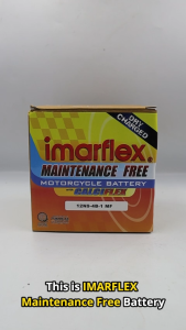 Motorcycle Battery Imarflex WPX9-B/ YTX9-B (Maintenance Free)