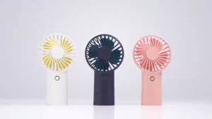 KONKA Mini Fan 3000mAh Battery Protable Handheld Fans Dormitory Desk Surface USB Rechargeable 3-speed Wind Cooling Fan