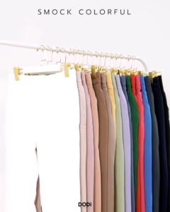 กางเกงสาวอวบอ้วน เอวสม็อคหลัง ขายาว 8 ส่วน เอว 32 - 48 นิ้ว / สีเขียวมินต์