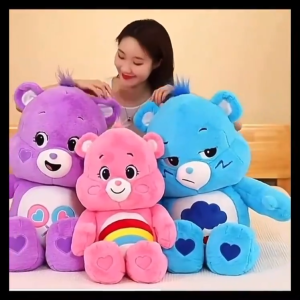 OKADY เด็ก Rainbow ตุ๊กตาหมี Love ตุ๊กตาหมีของขวัญวันเกิดของเล่นหมีของเล่น  ตุ๊กตาหมีแคร์แบร์ care bear น้องน่ารักมาก