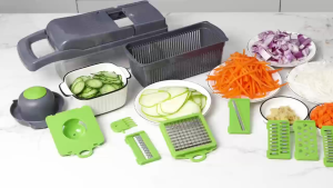 🔰 SG SELLER > 15 in 1 Multifunctional Vegetable & Fruit Cutter Stainless Steel Grater Chopper Peeler Nicer Dicer Slicer