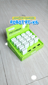 Kepala Charger Robot 2 USB 24A Fast Charging 12Watt - Adaptor Cepat Pengisian Baterai