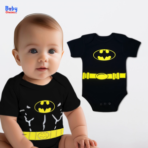 Batman Superhero Baby Costume 0–12M | Cotton Bodysuit Monthly Outfit for Newborn Infant Baby Boys | Baby Onesies PH