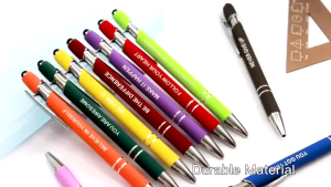 Customized Pens Logo Brand Neme Office Festival Gifts Black Ink pens Supplies For Employee Coworker Office Supplies Motivational Ballpen For Text School Supplies