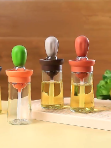 Botol Minyak Oles / Quantitative Silica Gel Brush Head / Botol Kaca Minyak Kecap Saos Dengan Kuas