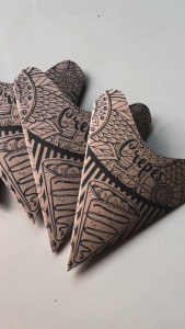 Kemasan Crepes Motif Coklat Ukuran 15x18 cm isi 100 pcs