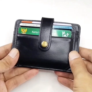 Dompet Kartu Pria/Wanita 100% Kulit Sapi Premium Minimalis Kecil Terbaru