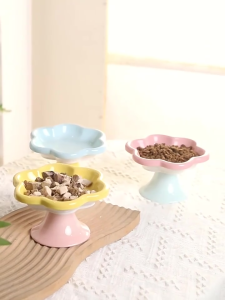 ❤Lovepett❤ เซรามิกส์ ชามอาหารแมว ชามแมว ชามอาหารหมา ชามอาหารสัตว์เลี้ยง น่ารักและไม่ลื่น แมว สุนัข ชามสัตว์เลี้ยง