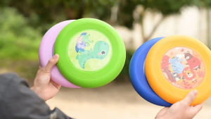 Mainan Anak Frisbee Piring Terbang Lempar Tangkap Motif Lucu Soft Boomerang Flying Disc Outdoor