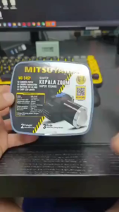 Senter Kepala Lensa Zoom Laser Terbaik MITSUYAMA MS-245P Tahan 24 Jam Daya 50 Watt Tahan Air Dan Benturan Ready Cahaya Kuning Dan Putih Cas USB Tipe-C Headlamp | Headligt LED Rechargeable | FAMOUS STAR SHOP