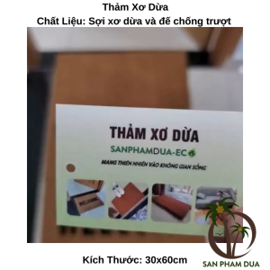THAM LAU CHÂN CỠ NHỎ 30X60CM CÓ ĐẾ CHỐNG TRƯỢT THẢM CỬA RA VÀO