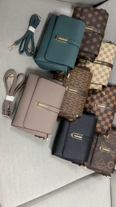 Túi đeo chéo đeo vai nữ dáng hộp da mềm thiết kế tối giản thanh lịch size 22cm BAG U TQD18