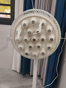 Kipas Angin Listrik Dibuat Sendiri Untuk Pendinginan Fisik Dan Kipas Angin Rumah Tangga Berubah Menjadi Pendingin Udara AC Secara Cepat