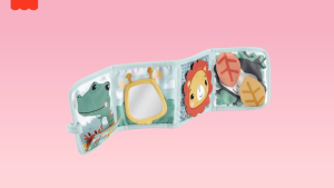 Fisher-Price Newborn Tummy Time Toy with Sensory Details Repositionable Fold & Play Activity Panel for Babies