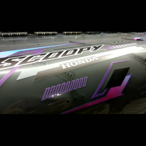 Striping Transparan Scoopy New Prestige 2020-2023 Desain Lis Simple Racing - Stiker Semifull Scoopy New Transparan Simple - SSCN-UV - GSI