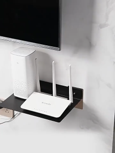 Projector Shelf Wall Shelf Speaker Stand Acrylic Wall Mount Display Shelf for Blue-tooth Speaker Charging Rack Webcam Cell Phones Floating Shelf for DVD Players Stand /DVB/Cable Boxes/Games Consoles/TV Bracket