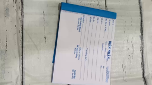 Biên lai thu tiền  biên nhận viết tay biên nhận ghi thông tin biên nhận 2 liên  - giấy đẹp