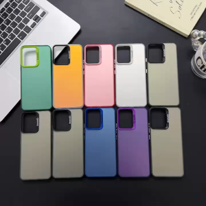 So Cool Hybrid Matte Metalic Case Xiaomi Poco M6 Pro C65 F5 F5-Pro X5 X5-Pro C40 F4 F4-GT F3 F3-Pro X3 GT X3 PRO NFC Plate Hardcase Hologram Warna Keras Casing Silikon Silicone Softcase Pelindung Belakang Back Cover Protect Kamera Big Hole Mika 5G 4G Mi
