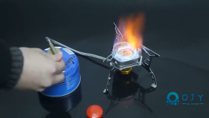 AFAU 3500W Ultralight Camping Portable Gas Butane Stove Windproof Windshield with Storage Case for Outdoor Backpacking Hiking Fuel-Efficient Gas Stove Foldable Split Burner Gas Stove Converter Outdoor Butane Gas Stove accessory