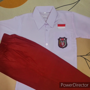 (COD) Seragam Sekolah Merah Putih SD Anak Laki Laki Baju Putih Lengan Pendek Celana Merah Panjang