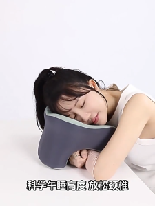 Portable Travel Neck Support Pillow With Storage Bag Ergonomic Design Soft Easy To Carry Neck Pillow