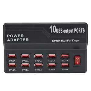 ADAPTER CHARGER 12 port 10 port SUPER FAST CHARGING 0-35A USB pintar pengisi daya cepat tablet ponsel Pengisi daya strip USB multi-port Pengisi daya