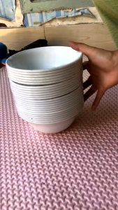 Isi 12 PCS!! Mangkok Plastik Ayam Jago Putih / Mangkok Bakso / Mangkok Plastik / Wadah Sup / Mangkok Es / Wadah Kuah / Kobokan