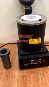 Tungku Peleburan Emas Mesin Tungku Digital Listrik 220V 1500W Alat Peleburan Emas Dengan Graphite Crucible 3KG dan Cetakan Ingot (versi terbaru)1150 ℃ / 2102 ℉ untuk Memproses Peleburan Emas Perak Tembaga