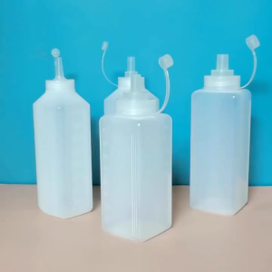 800/1000ml Kitchen Sauce Squeezing Bottles Large Diameter Plastic Seasoning Dispenser Squeeze Storage Bottle