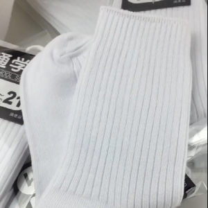 (SG Seller) Student Socks White School Socks Primary School Kids Socks Boys Girls Cotton Absorbing Sweat Sport Socks