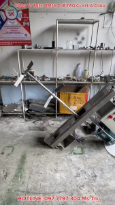 MÁY KHUẤY GÁ NGANG THÙNG + BỒN CHỨA 200L