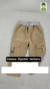 Celana Panjang Anak Laki-laki Cargo Ripstop 3-12 Tahun