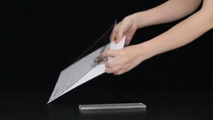 Menu mica hai mặt có đế trong suốt mica để bàn chất lượng cao A4A5A6