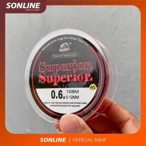 SONLINE - Tali Pancing Superior108meter Warna Merah Senar Pancing Bahan Nilon