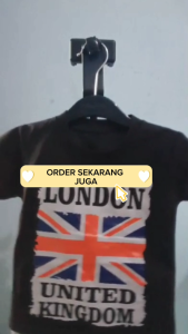 Setelan Baju bayi laki laki motif karakter LONDON KINGDOM usia baby 3-24 bulan/ MAX BB 12 KG
