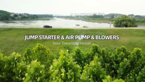 GF01 Car Jump Starter Electric Air Blower 4 in 1 Air Pump Power Bank Lighting Portable Blowing Suction Leaf