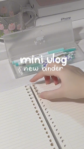 Bìa sổ còng binder vỏ nhựa bọc bảo vệ giấy khổ B5 lá rời màu xinh văn phòng phẩm đi học cute bền bỉ