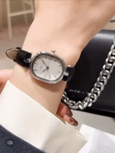 Kimio Elegant Simple Womens Quartz Watch Leather Strap for Students and Daily Commuting