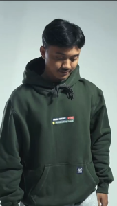 Pride N Joy Co - Skateboarding Goods Printed Graphic Hoodie Green 330 GSM