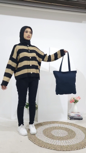 PreOrder Sablon Custom Totebag Bahan Drill Twill Premium Tebal